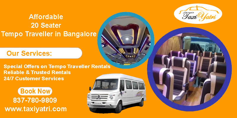 Affordable 20 Seater Tempo Traveller in Bangalore