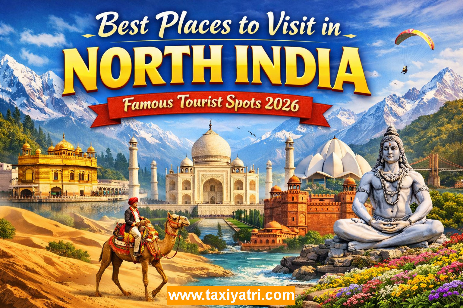 Best Tourist Places to Visit in North India 2026 - Must-Visit Destinations