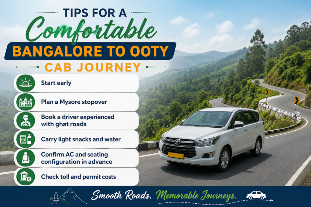 Bangalore to Ooty Cab Journey