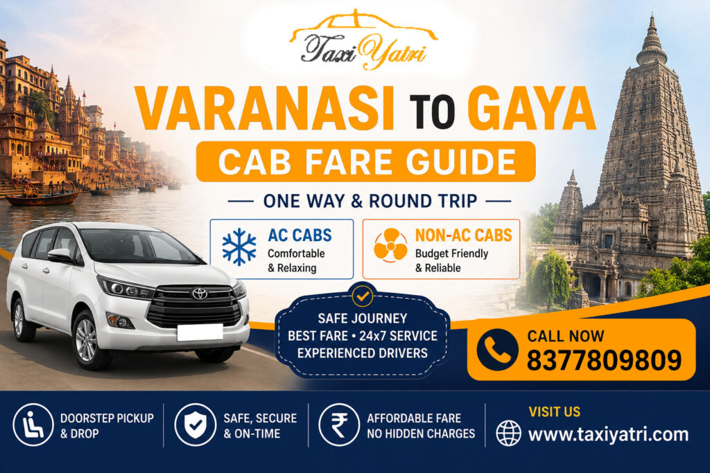 Varanasi to Gaya Cab Fare Guide