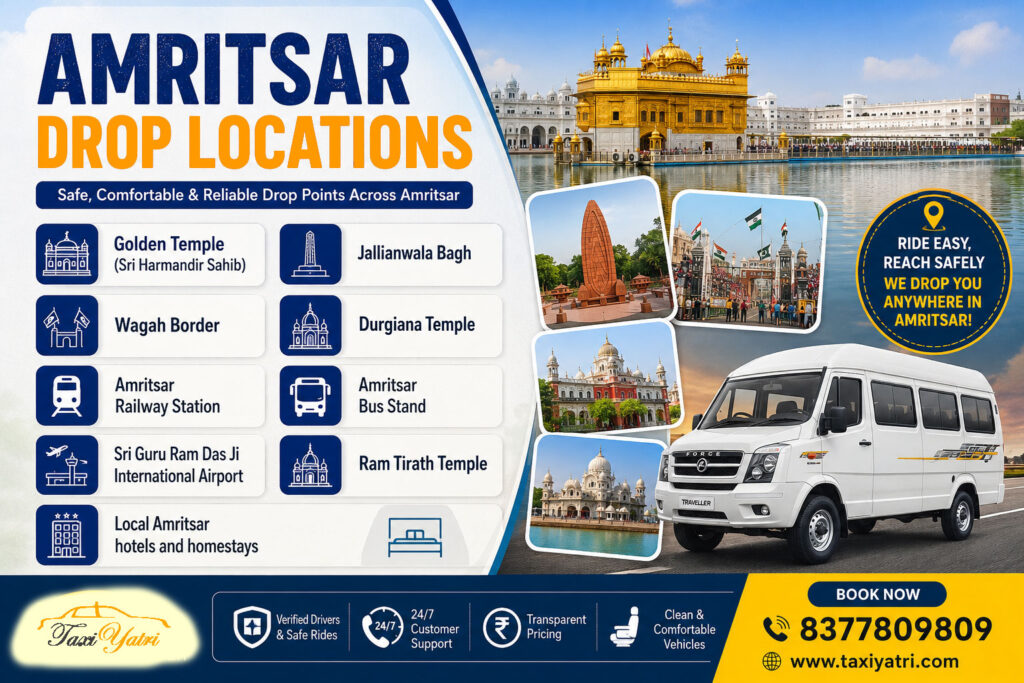Amritsar Drop Locations