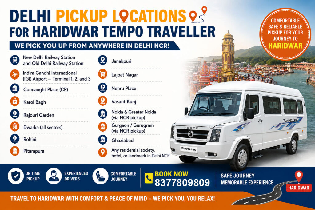 Delhi Pickup Locations