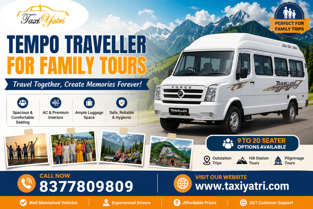 Tempo Traveller for Family Tours