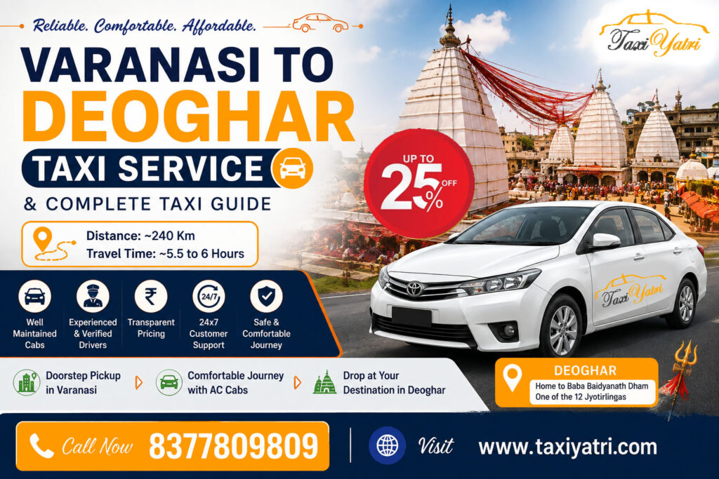 Varanasi to Deoghar Taxi Fare Guide