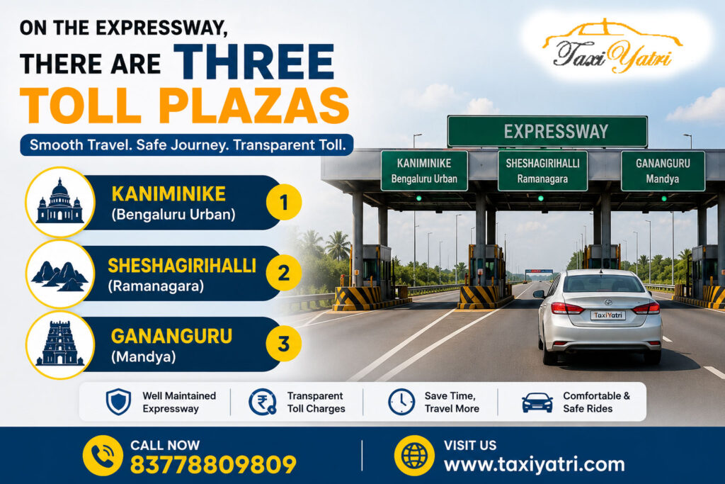 three toll plazas