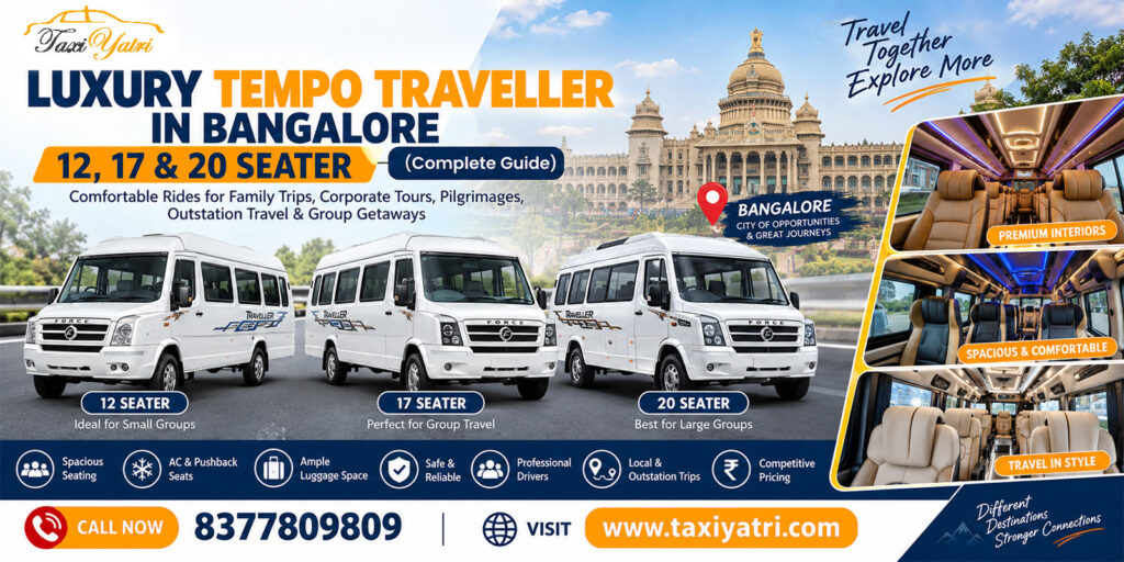 Luxury Tempo Traveller Fare in Bangalore
