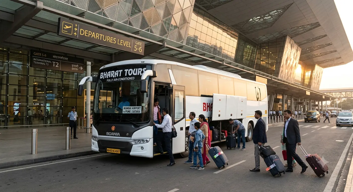 Group airport bus rental from BTM Layout, Bangalore