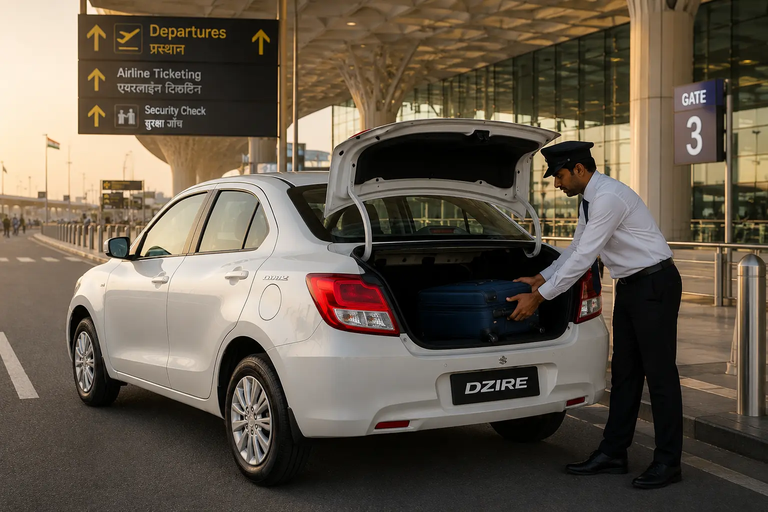 Dzire airport taxi from HBR Layout