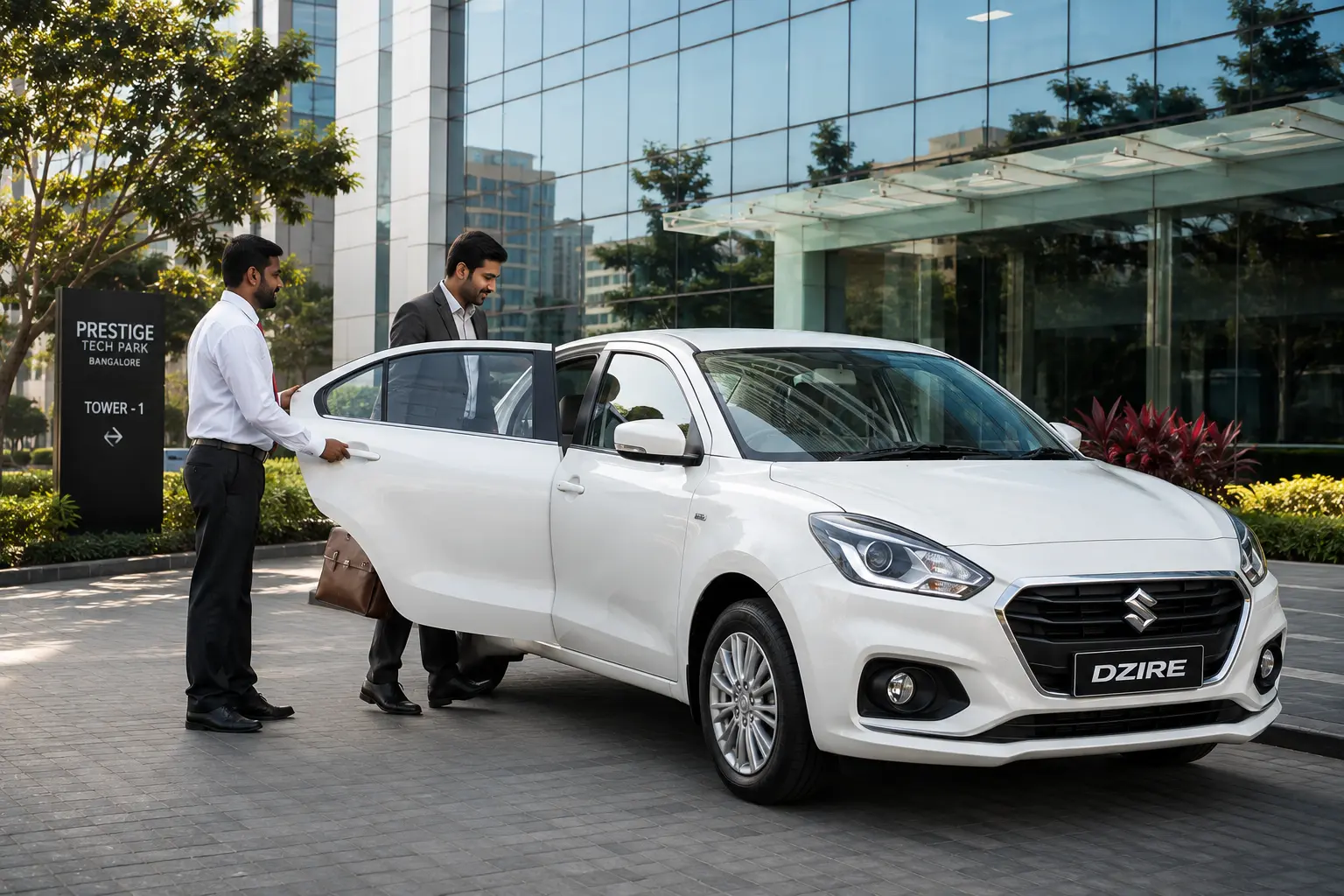 Dzire corporate cab from HBR Layout