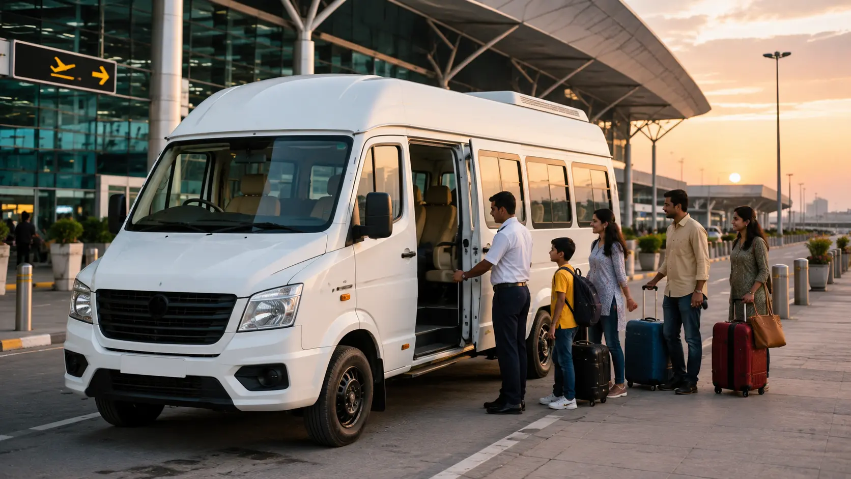 Tempo Traveller airport transfer from Kothanur, Bangalore