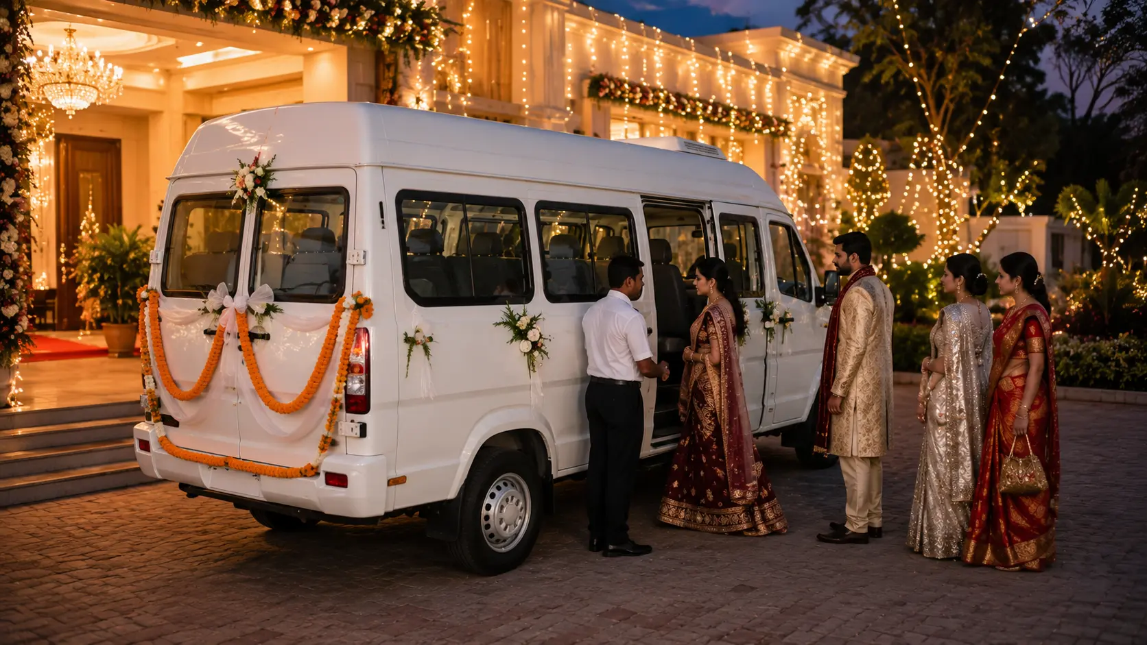 Tempo Traveller wedding travel from Kothanur, Bangalore